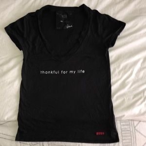 Peace Love World T-shirt (Thankful for my life)